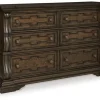 Mor Furniture Maylee Dresser In Dark Brown