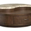 Mor Furniture Mcpherson Round Coffee Table In Burnt Umber