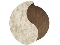 Mor Furniture Mcpherson Round End Table In Burnt Umber