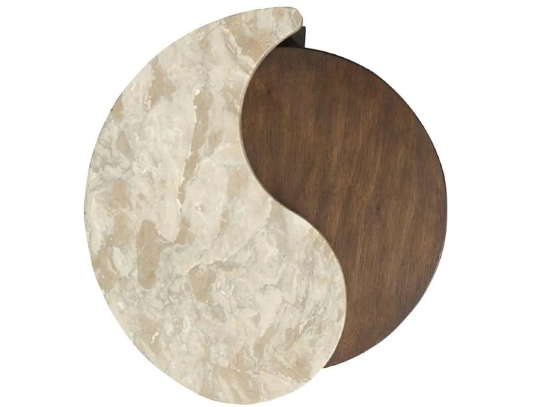 Mor Furniture Mcpherson Round End Table In Burnt Umber