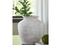 Mor Furniture Meadie Tall Vase In Distressed White