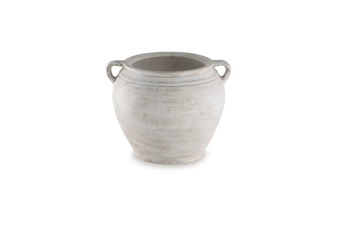 Mor Furniture Meadie Tall Vase In Distressed White