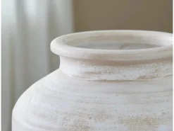 Mor Furniture Meadie Tall Vase In Distressed White
