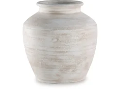Mor Furniture Meadie Tall Vase In Distressed White