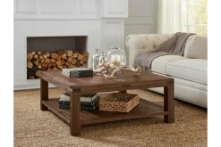Mor Furniture Meadow Coffee Table In Brick Brown