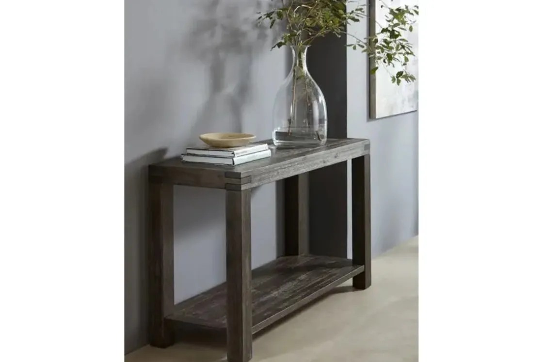 Mor Furniture Meadow Console Table In Brick Brown