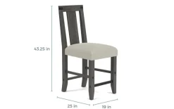 Mor Furniture Meadow Counter Height Stool In Gray