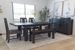 Mor Furniture Meadow Dining Bench In Gray