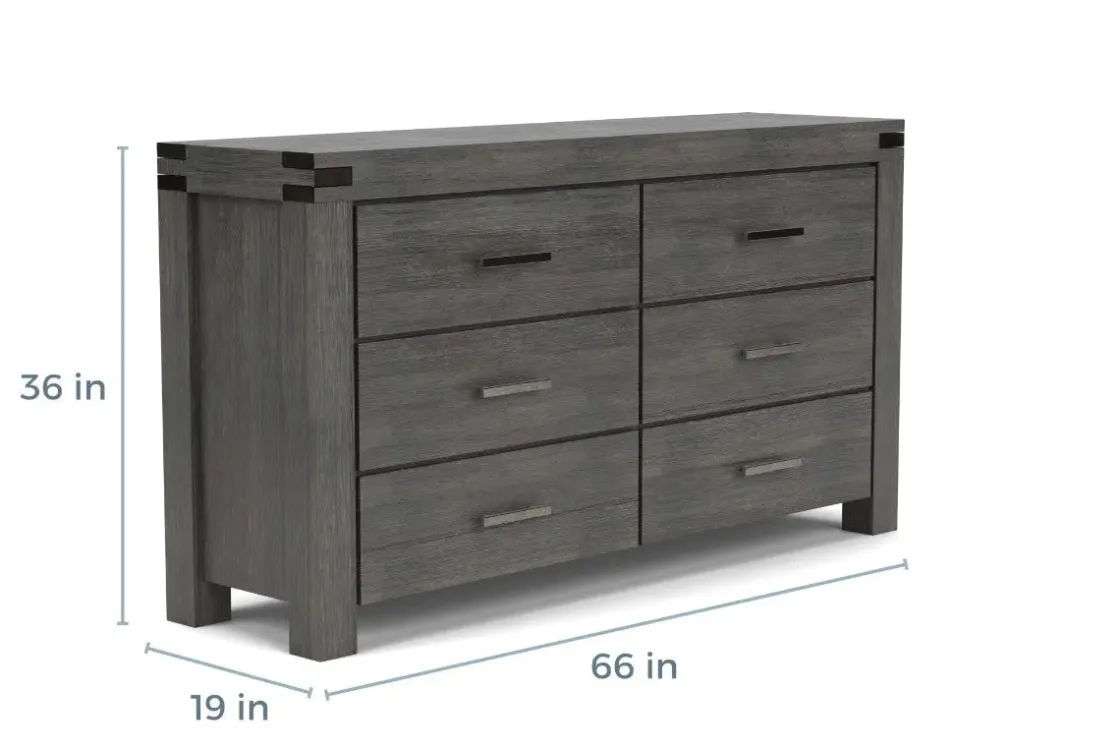 Mor Furniture Meadow Dresser In Gray
