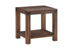 Mor Furniture Meadow End Table In Brick Brown