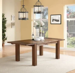Mor Furniture Meadow Extendable Dining Table & 4 Chairs In Brown