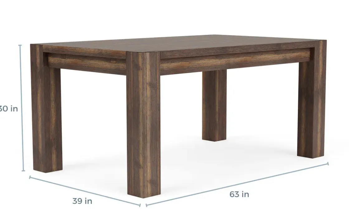 Mor Furniture Meadow Extendable Dining Table In Brown