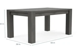 Mor Furniture Meadow Extendable Dining Table In Brown