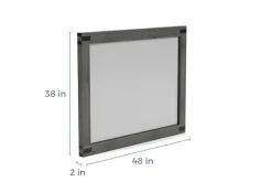 Mor Furniture Meadow Mirror In Gray