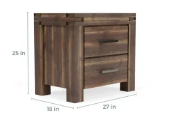 Mor Furniture Meadow Nightstand In Brown