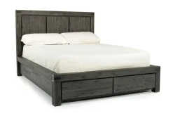 Mor Furniture Meadow Panel Bed W/ Storage In Brown, Full