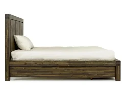 Mor Furniture Meadow Panel Bed W/ Storage In Brown, Full