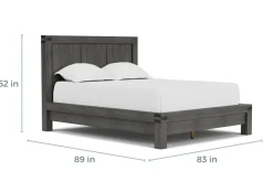 Mor Furniture Meadow Panel Bed W/ Storage In Brown, Full
