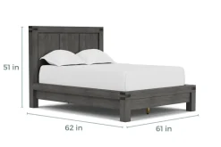 Mor Furniture Meadow Panel Bed W/ Storage In Brown, Full