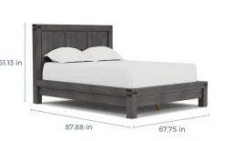 Mor Furniture Meadow Panel Bed W/ Storage In Brown, Full