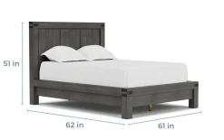 Mor Furniture Meadow Panel Bed W/ Storage In Brown, Full