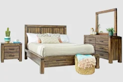 Mor Furniture Meadow Panel Bed W/ Storage In Brown, Full