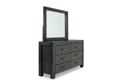 Mor Furniture Meadow Panel Storage Bed, Dresser, Mirror & Nightstand In Gray, Full