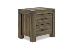 Mor Furniture Meadow Panel Storage Bed, Dresser, Mirror & Nightstand In Gray, Full