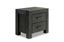 Mor Furniture Meadow Panel Storage Bed, Dresser, Mirror & Nightstand In Gray, Full