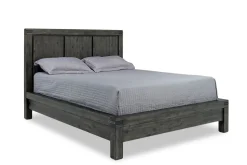 Mor Furniture Meadow Panel Storage Bed, Dresser, Mirror & Nightstand In Gray, Full