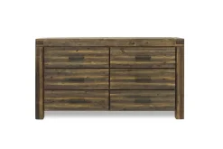 Mor Furniture Meadow Panel Storage Bed, Dresser, Mirror & Nightstand In Gray, Full