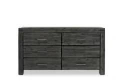 Mor Furniture Meadow Panel Storage Bed, Dresser, Mirror & Nightstand In Gray, Full