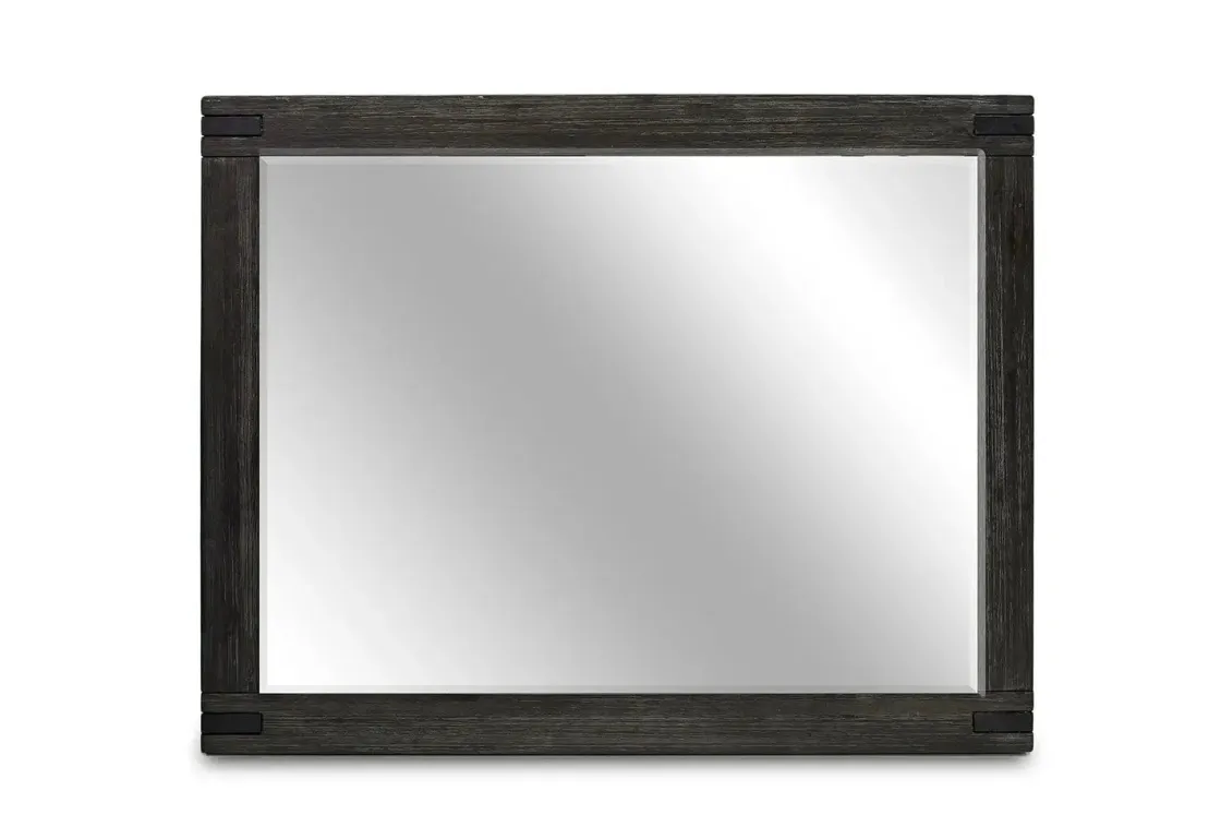 Mor Furniture Meadow Panel Storage Bed, Dresser, Mirror & Nightstand In Gray, Full