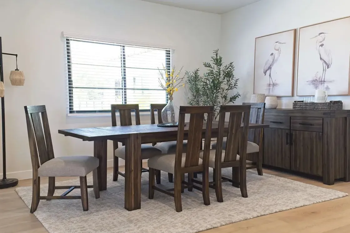 Mor Furniture Meadow Side Chair In Brown, Upholstered