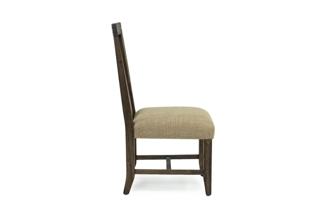 Mor Furniture Meadow Side Chair In Brown, Upholstered