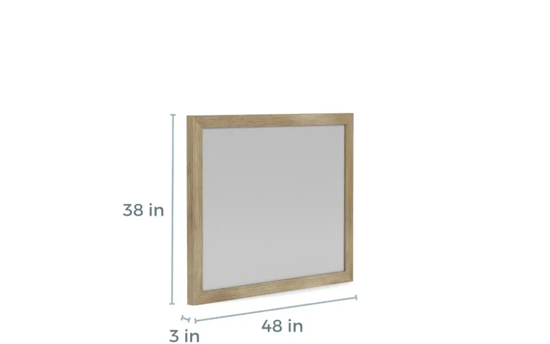 Mor Furniture Melbourne Canopy Bed, Dresser, Mirror, Nightstand In Brown Mel, Queen