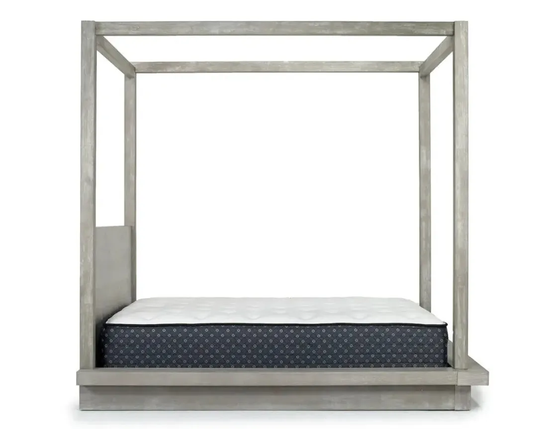Mor Furniture Melbourne Canopy Bed In Mineral, Queen