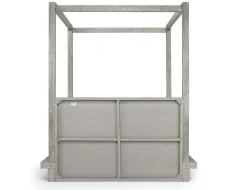 Mor Furniture Melbourne Canopy Bed In Mineral, Queen