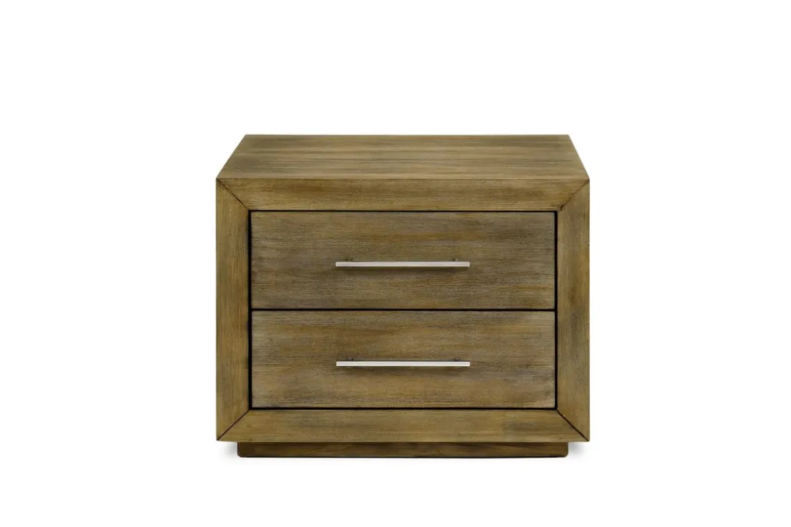 Mor Furniture Melbourne Panel Bed, Dresser, Mirror & Nightstand In Brown Mel, Full