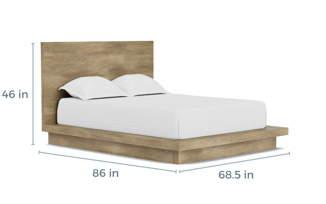 Mor Furniture Melbourne Panel Bed, Dresser, Mirror & Nightstand In Brown Mel, Full