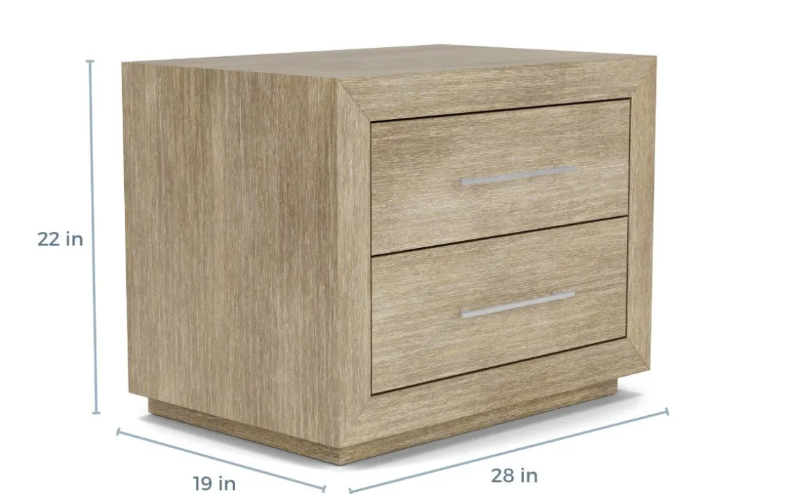 Mor Furniture Melbourne Panel Bed, Dresser, Mirror & Nightstand In Brown Mel, Full