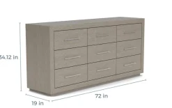 Mor Furniture Melbourne Panel Bed, Dresser, Mirror & Nightstand In Brown Mel, Full