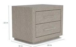 Mor Furniture Melbourne Panel Bed, Dresser, Mirror & Nightstand In Brown Mel, Full