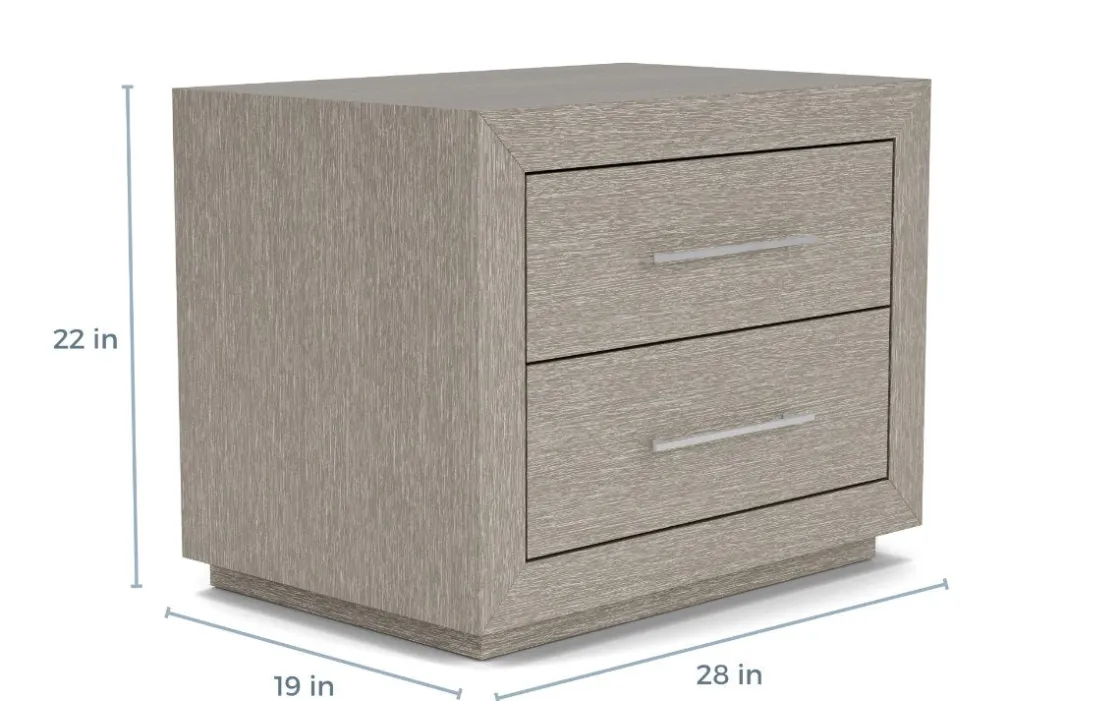 Mor Furniture Melbourne Panel Bed, Dresser, Mirror & Nightstand In Brown Mel, Full
