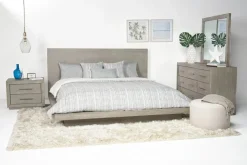 Mor Furniture Melbourne Panel Bed, Dresser, Mirror & Nightstand In Brown Mel, Full