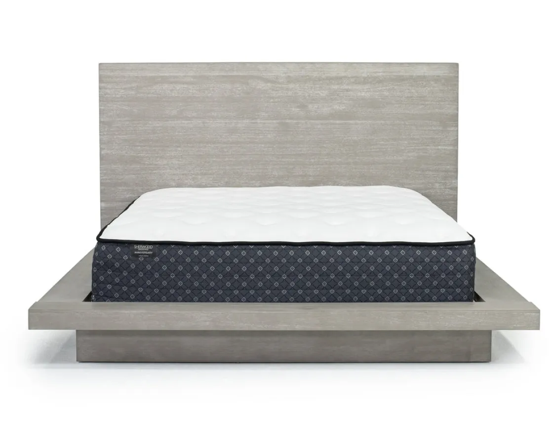 Mor Furniture Melbourne Panel Bed, Dresser, Mirror & Nightstand In Brown Mel, Full