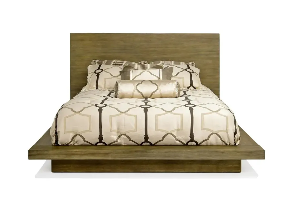 Mor Furniture Melbourne Panel Bed, Dresser, Mirror & Nightstand In Brown Mel, Full