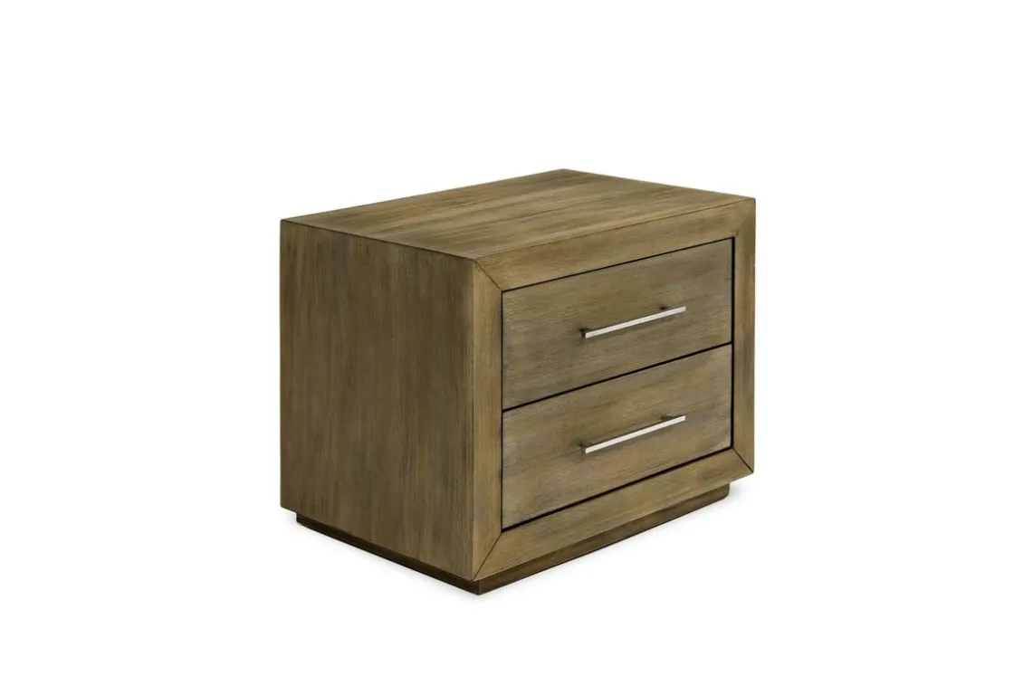 Mor Furniture Melbourne Panel Bed, Dresser, Mirror & Nightstand In Brown Mel, Full
