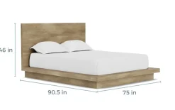 Mor Furniture Melbourne Panel Bed In Mineral, Full