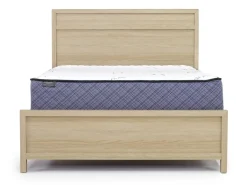 Mor Furniture Merrifield Panel Bed, Dresser, Mirror & Nightstand In Pecan Sandy, Twin